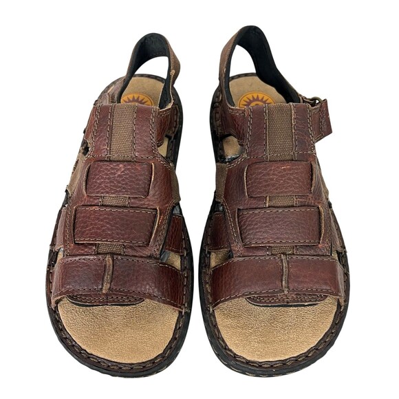 Earth Spirit Willie Fisherman Sandals  Men's 8  Brown Lightweight  Dad Sandals - Picture 1 of 11